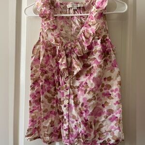 Silky LOFT floral / abstract tank, VGUC